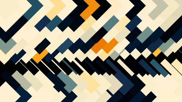 Färgglada abstrakt diagonal fyrkantig mosaik bakgrund, sömlös loop. Animering. Abstrakta celler rör sig i horisontella och vertikala riktningar på svart bakgrund. — Stockfoto