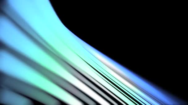 Animation abstraite de lignes colorées sur fond noir. Animation. Belle abstraction de lignes lumineuses. Animation de boucle transparente — Video