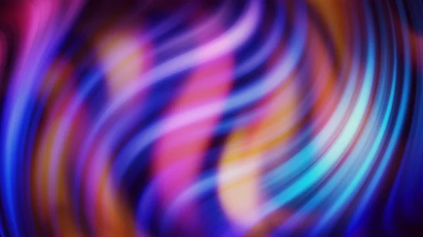 Stijlvolle 3D kleurrijke gladde abstractie met golvende lijnen, naadloze lus. Animatie. Mooie gradiënt textuur met vloeiende lichtflares. — Stockfoto