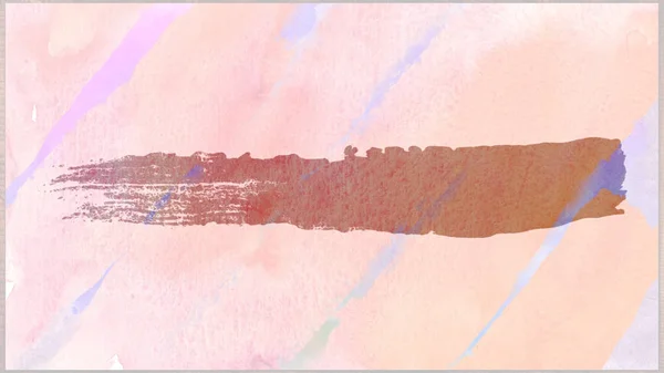 Abstrakte zarte Pinselstriche in verschiedenen Farben auf weißem Papier. Animation. Kunstkonzept, künstlerischer Aquarell-Hintergrund. — Stockfoto