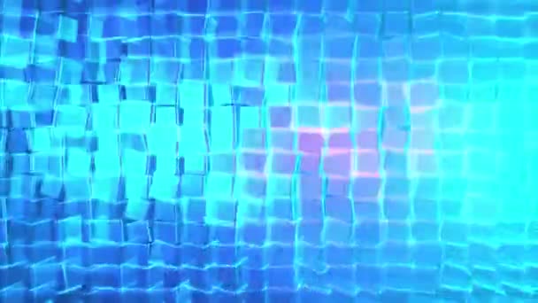 Abstrakt animation från färgglada bakgrund roterande kuber. Animering. Ljusa färgglada bakgrund roterande genomskinliga kuber. Disco bakgrund — Stockvideo