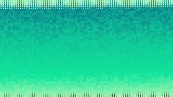 Heller Pixelhintergrund mit Farbverlauf. Animation. Farbenfroher Hintergrund von Quadraten mit nahtlosem Übergang — Stockvideo