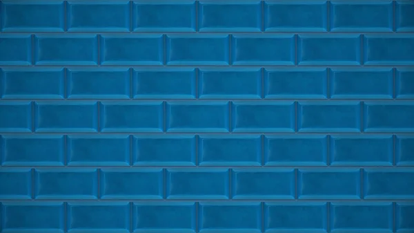 Abstract rectangle geometric surface, bricks imitation. Animation. Blue bricks appear and forming a wall on silver background, motion graphics concept. — Stock Photo, Image