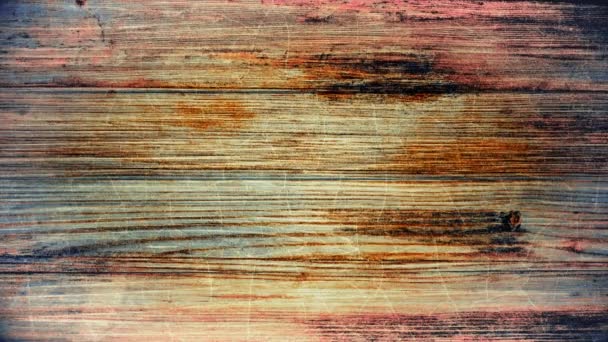 抽象的な木製の板は黒い背景の画面から消えます。アニメーション。抽象的な木製の板、水平方向の行の移動. — ストック動画