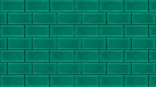 Las filas paralelas abstractas de ladrillos turquesa desaparecen con una pared de hormigón blanco en el fondo. Animación. Concepto de construcción, gráficos en movimiento . —  Fotos de Stock