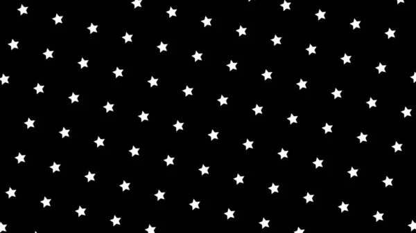 검은 배경에서 회전하는 별들의 패턴을 반복하는 것입니다. 애니메이션. 검은 배경에 간단 하게 회전하는 별들로 이루어진 장식물이다. 폴카 점 무늬 별 — 스톡 사진