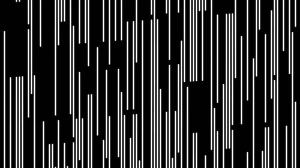 Parlak çizgiler siyah arkaplanda dikey olarak aşağı hareket eder. Animasyon. Siyah arka plana renkli çizgiler yağıyor. Hipnotik hareket çizgileri ile doğrusal arkaplan — Stok fotoğraf