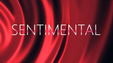 Duygusal bir geçmiş. Güzel ipek arka plan ve duygusal sözcükler.