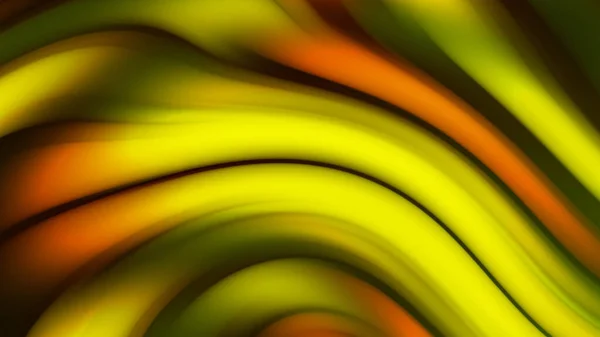 Gradiente líquido formas amarillas, naranjas y verdes que fluyen lentamente, bucle sin costuras. Animación de archivo. Elementos de diseño gráfico, fondo relajante con líneas curvas . — Foto de Stock