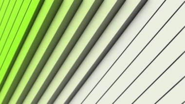 3 boyutlu çizgi efektli geçiş arkaplanı. Animasyon. Güzel beyaz çizgiler uzayda merdiven gibi ilerler. 3B hareket çizgileri ile kısa geçiş