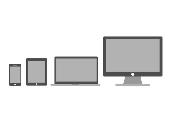 Ensemble d'écrans — Image vectorielle