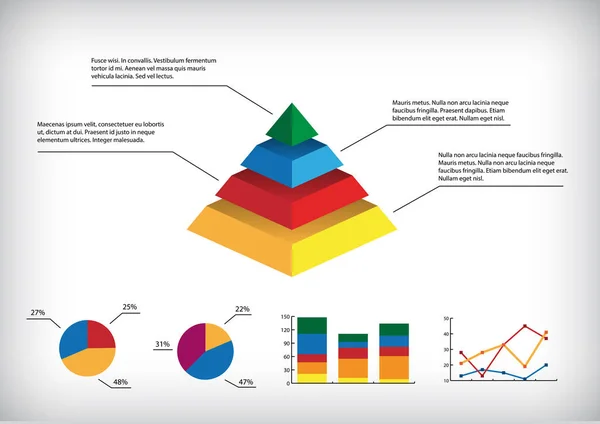 Conjunto de elementos infográficos — Vetor de Stock