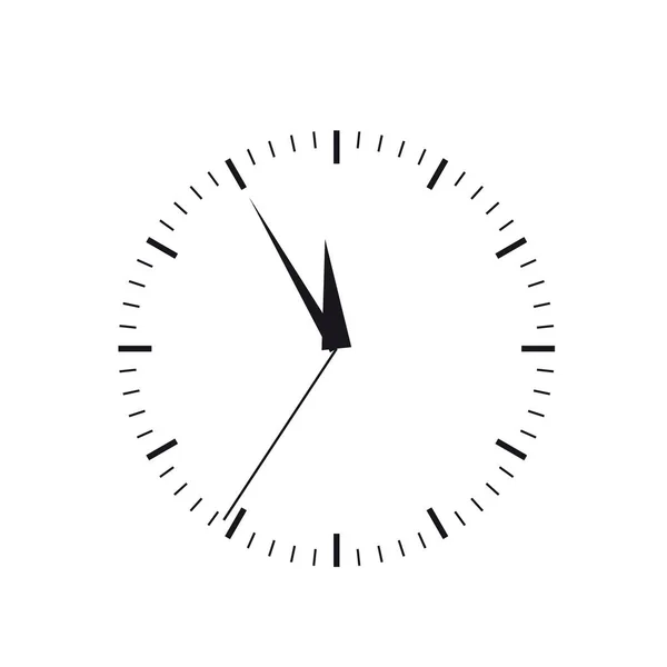 Une horloge noire — Image vectorielle