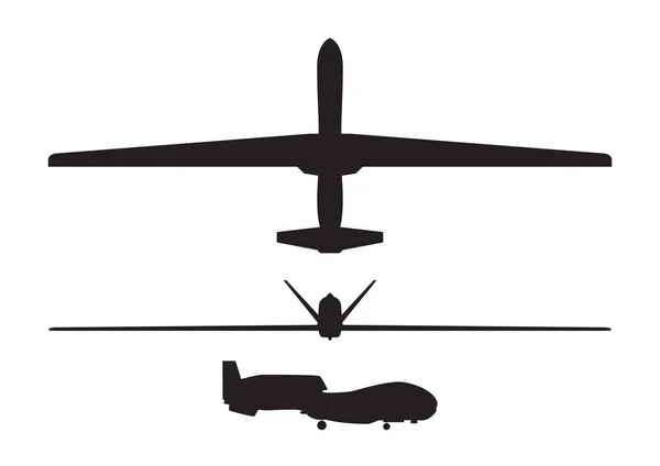 Conjunto de drones del ejército — Archivo Imágenes Vectoriales