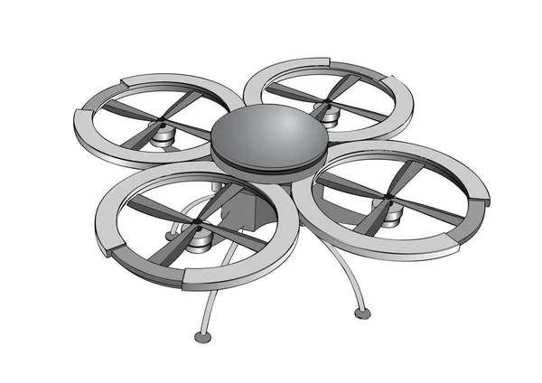 Απεικόνιση του drone — Διανυσματικό Αρχείο