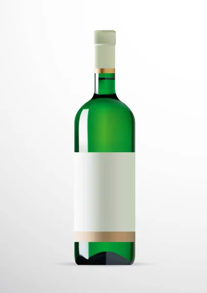 Eine Weinflasche — Stockvektor