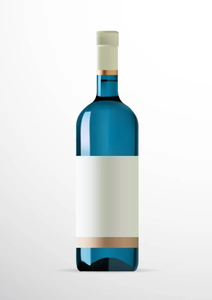 Siluetas de botellas — Vector de stock