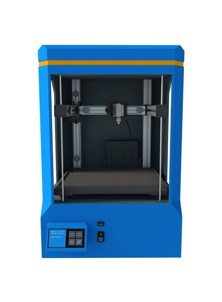 Blauw 3D-printer — Stockfoto