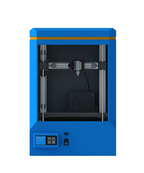 Blauw 3D-printer — Stockfoto