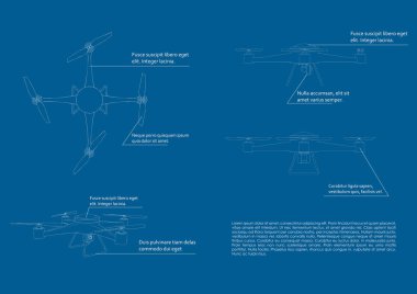 mavi bir arka plan üzerinde robot