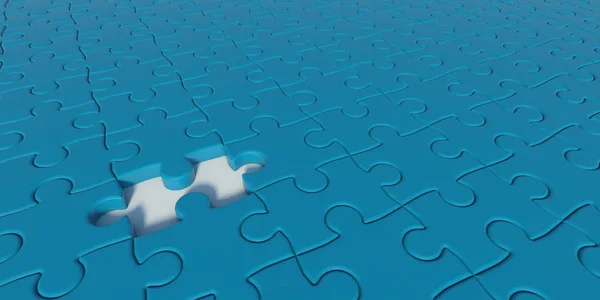 Illusztráció: kék puzzle — Stock Fotó