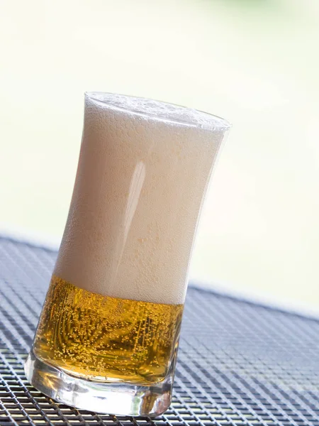 Bière verre transparent — Photo