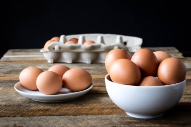 lezzetli taze yumurta Noel