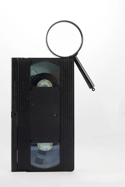 Cassette, alla ricerca di vecchi pezzi degli anni '70 — Foto Stock