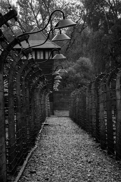 A view of an area used for executing prisoners of Auschwitz Conc — Stock Photo, Image