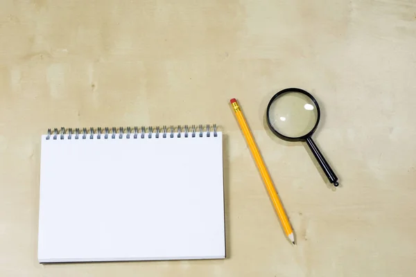 Rysunek instrumentów i notebook stołu roboczego. Pozostale — Zdjęcie stockowe