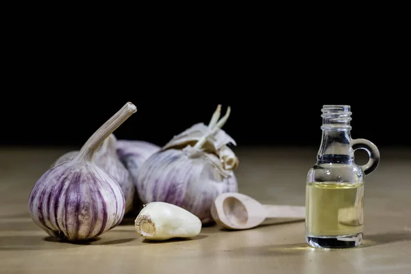Garlic the best specific for influenza. Syrup prepared from heal — Stock Image Garlic the best specific for influenza. Syrup prepared from heal Royalty Free Stock Photos