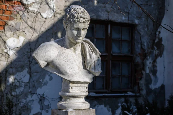 The sculpture is set in a park next to the historic Teutonic cas — Stock Photo, Image