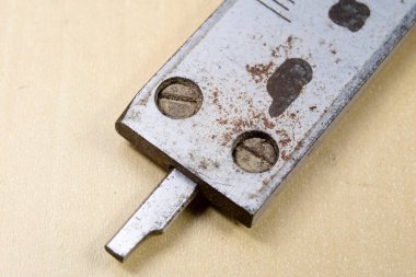 Ölçü araçları atölye. Kumpas çilingir iş için bir