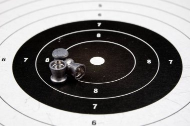 Atış talimine Pnömatik silahlar. Aksesuarları çekim