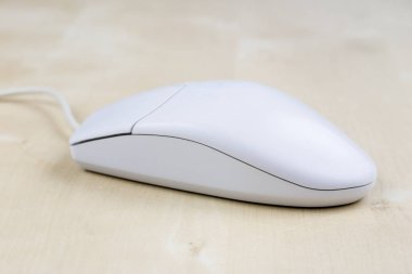 Bir woode topa prensibi üzerinde çalışan eski bilgisayar fare