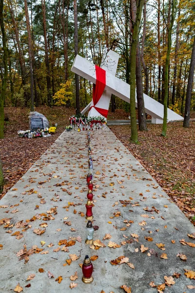 Lugar del martirio de Fr. Popieluszko. . —  Fotos de Stock