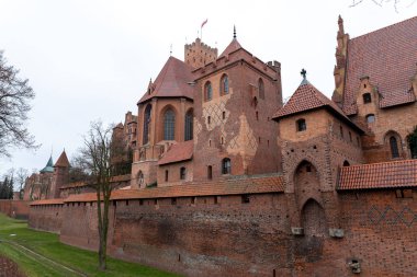 Malbork, pomorskie / Polonya - 24 Ocak 2020: Centr Kalesi