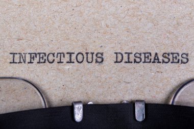 Daktilo yazı tipiyle yazılmış bulaşıcı hastalıklar. İnler