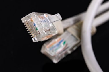 Mains plug mounted on the cable. Accessories for sending digital