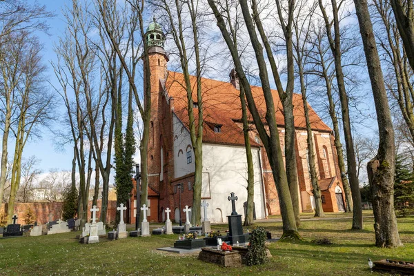 Zukowo Pomorskie Poland March 2020 Church Monastery Buildings Central Europe — Stockfoto