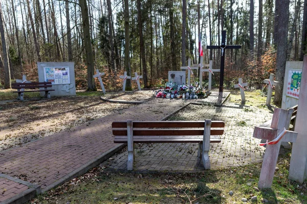 Хопёски Польша Марта 2020 Года Место Национальной Памяти Хоповском Лесу — стоковое фото