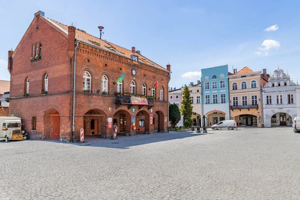 Gniew Pomorskie Poland May 2020 Tenements Center Small Town Town — Stock Photo, Image