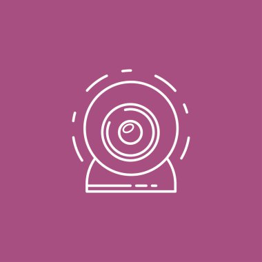 İzole vektör Webcam kutsal kişilerin resmi. 