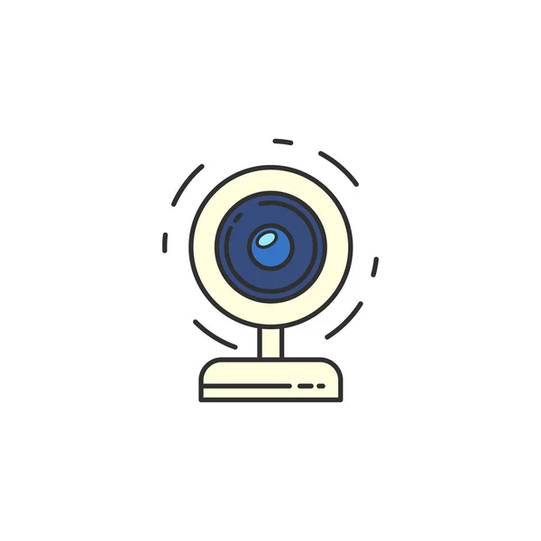 İzole vektör Webcam kutsal kişilerin resmi. 
