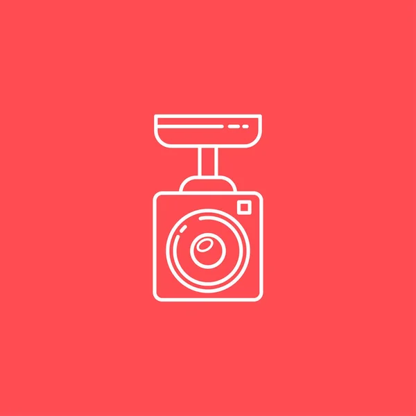 Surveillance Camera vector line icon. — Stock Vector