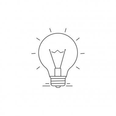 Fikirler vektör satırı simgesi