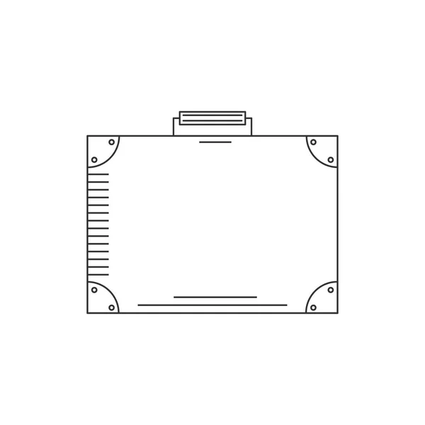 Valise icône ligne — Image vectorielle