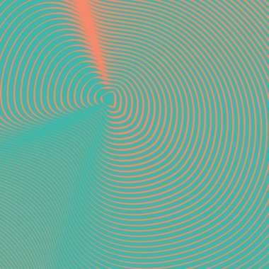 Yeşil renkli çizgiler ve dalgalar