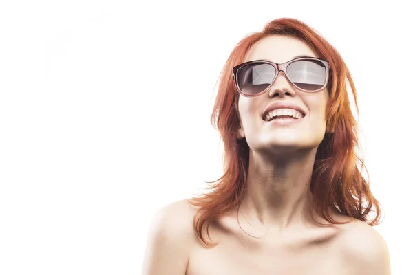 Zrzka dívka v sluneční brýle typu 13 — Stock fotografie