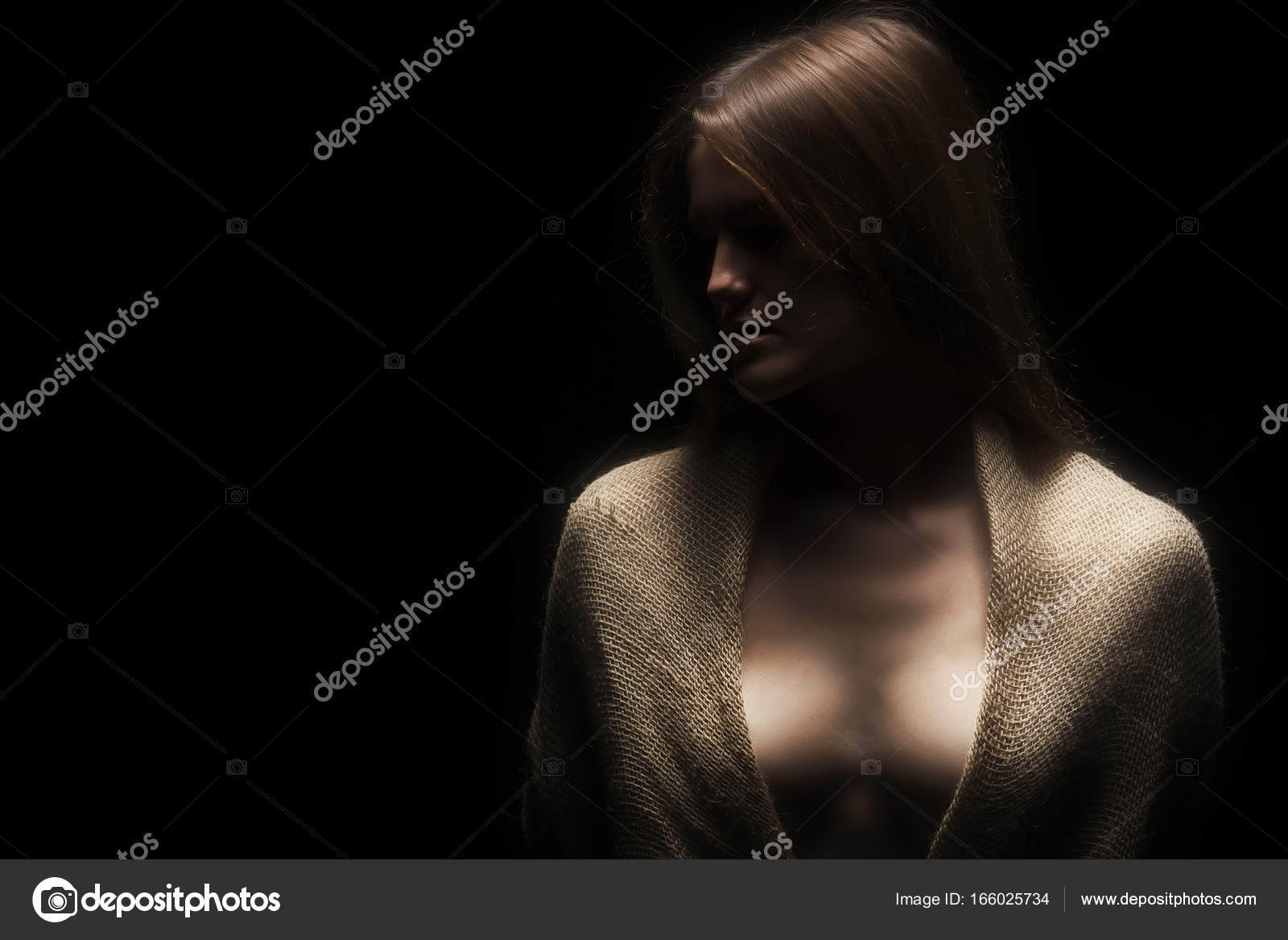 Grande nero ragazza nuda